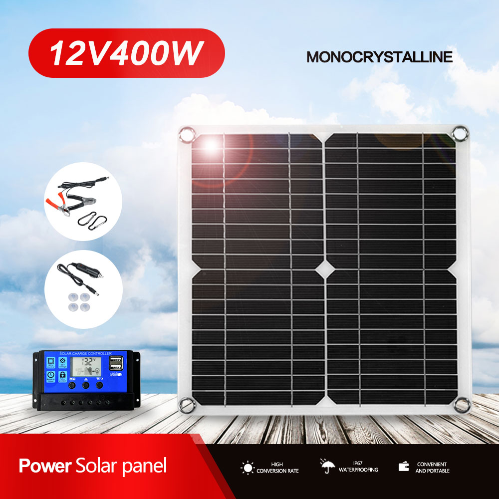 Rv Solar Kit 400W - Солнечная панель с зарядным устройством, 400