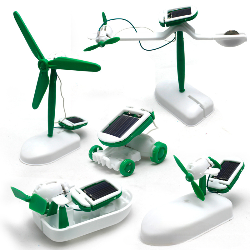 Renewable Energy Kits - 6-в-1 комплект робота на солнечной энергии,