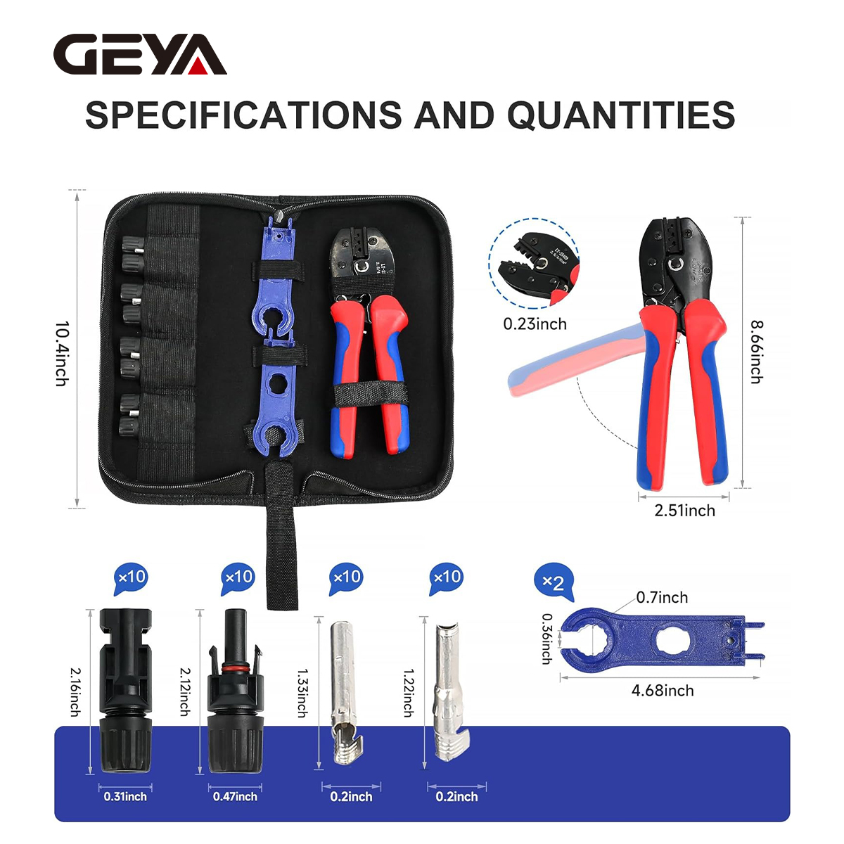 Набор инструментов для обжима  – обзор и цена Mc4 Crimping Tool