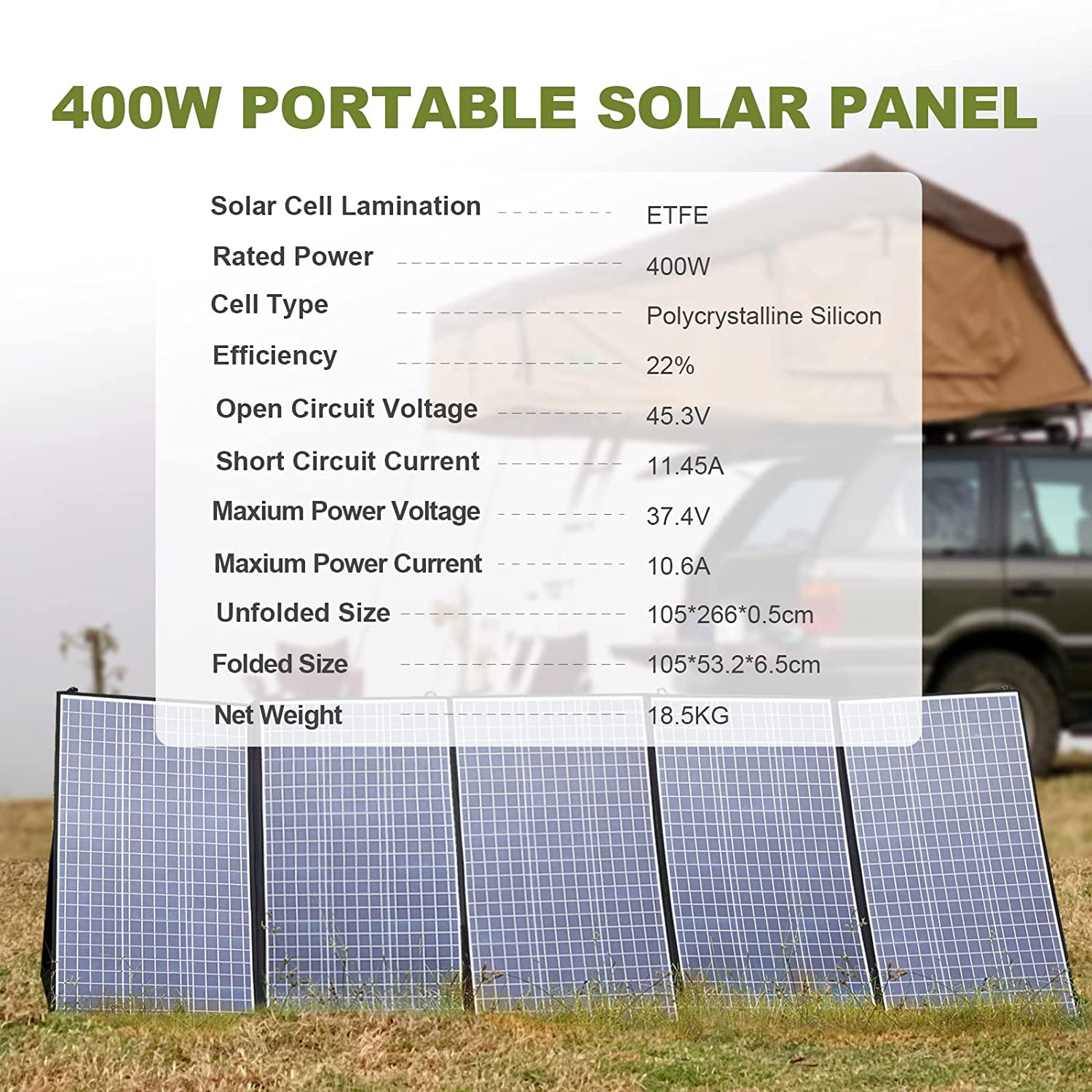 ALLPOWERS Складная солнечная п – обзор и цена Rv Solar Kit 400W
